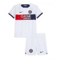 Fotballdrakt Barn Paris Saint-Germain Bortedraktsett 2023-24 Kortermet (+ Korte bukser)